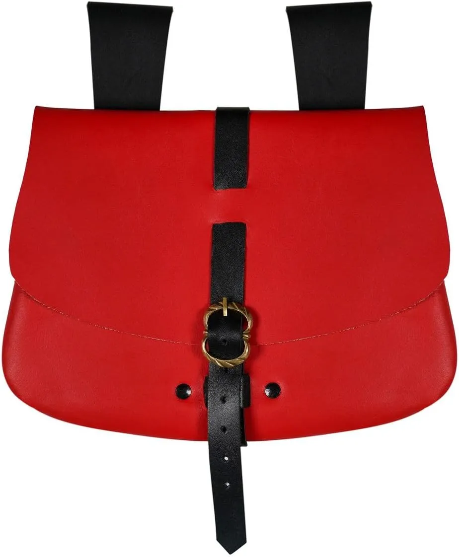 Mythrojan Late Medieval Belt Bag, Ideal for SCA Renaissance LARP Reenactment & Ren Fair
