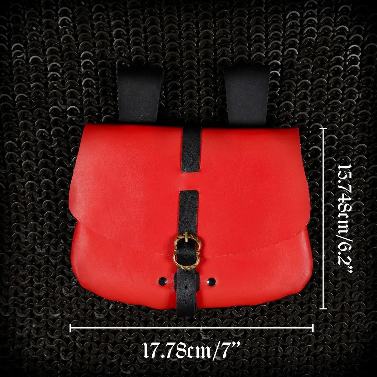 Mythrojan Late Medieval Belt Bag, Ideal for SCA Renaissance LARP Reenactment & Ren Fair