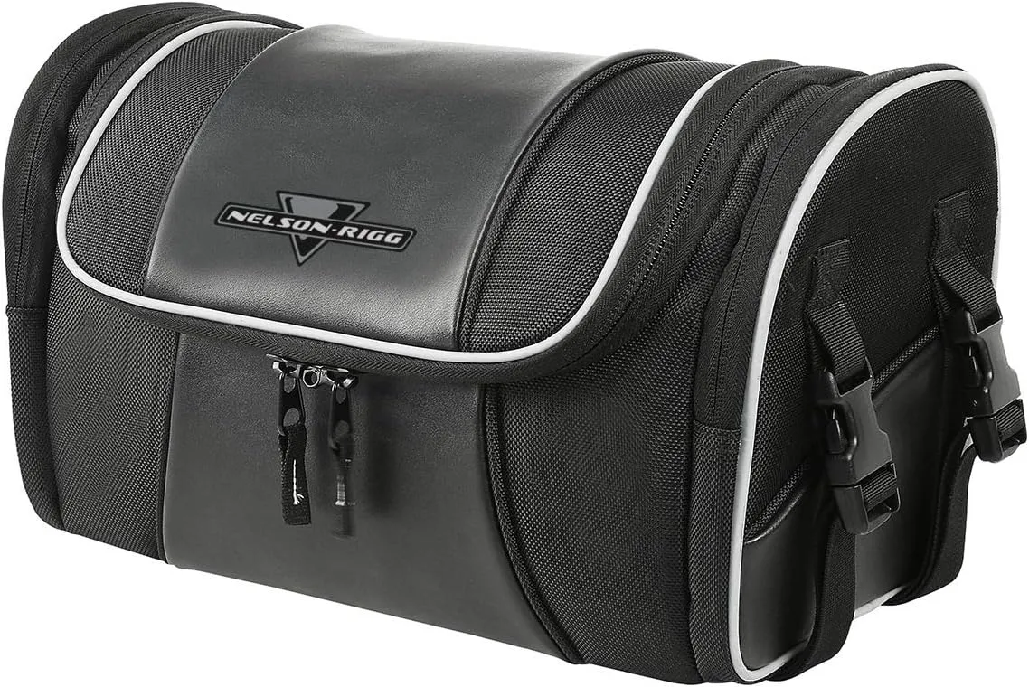 Nelson Rigg Route 1 Day Trip Backrest/Sissy Bar Rack Bag; Fits Harley Davidson, Indian, Yamaha & Suzuki Motorcycles