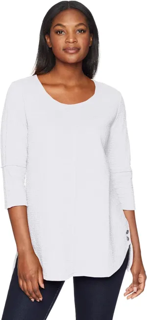 Neon Buddha Women's Freespirit Top Sweater, White, Large