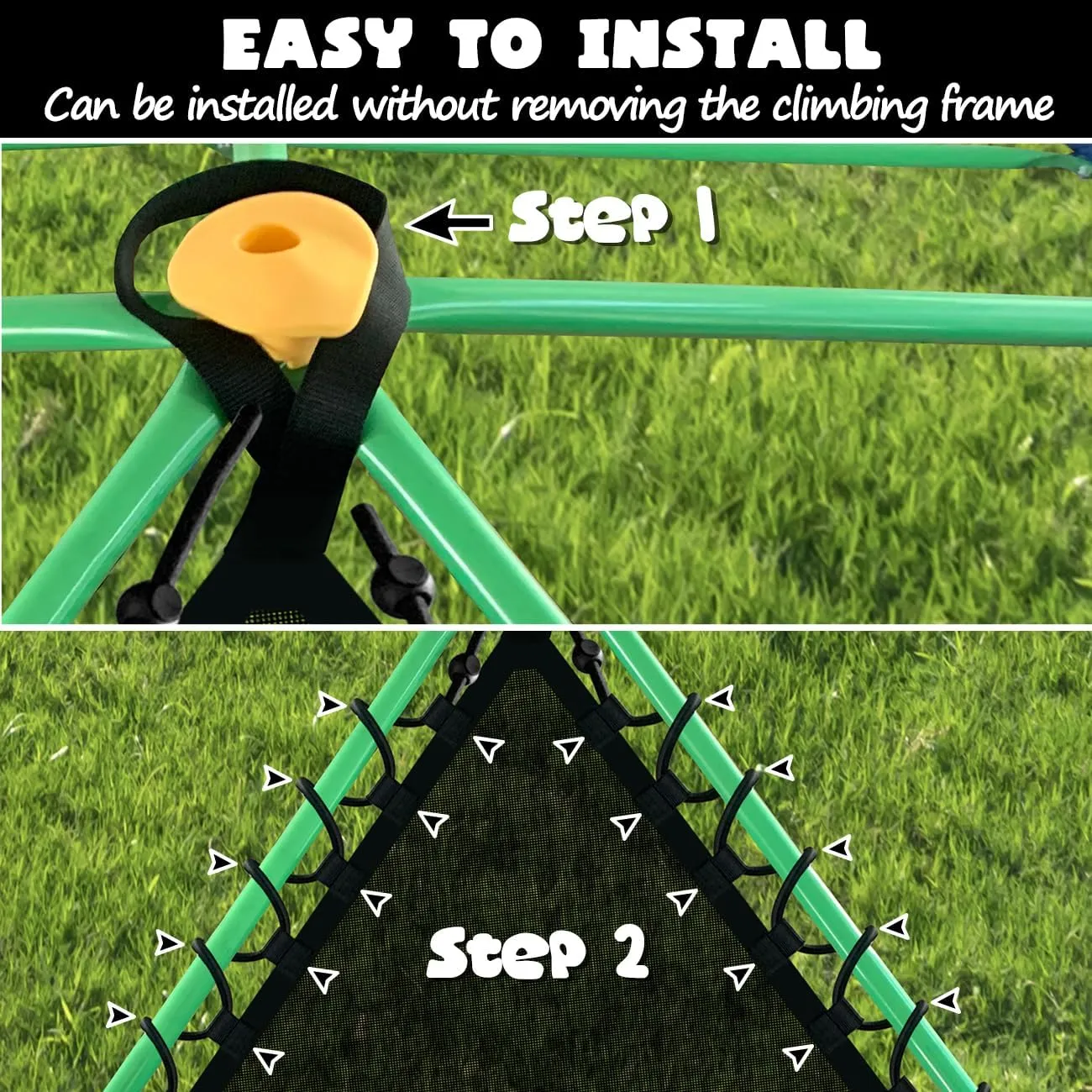 Net Chair for 10FT 11FT Climbing Dome, Sturdy Climber Dome Accessories, Easy to Install, Ages 4 and up