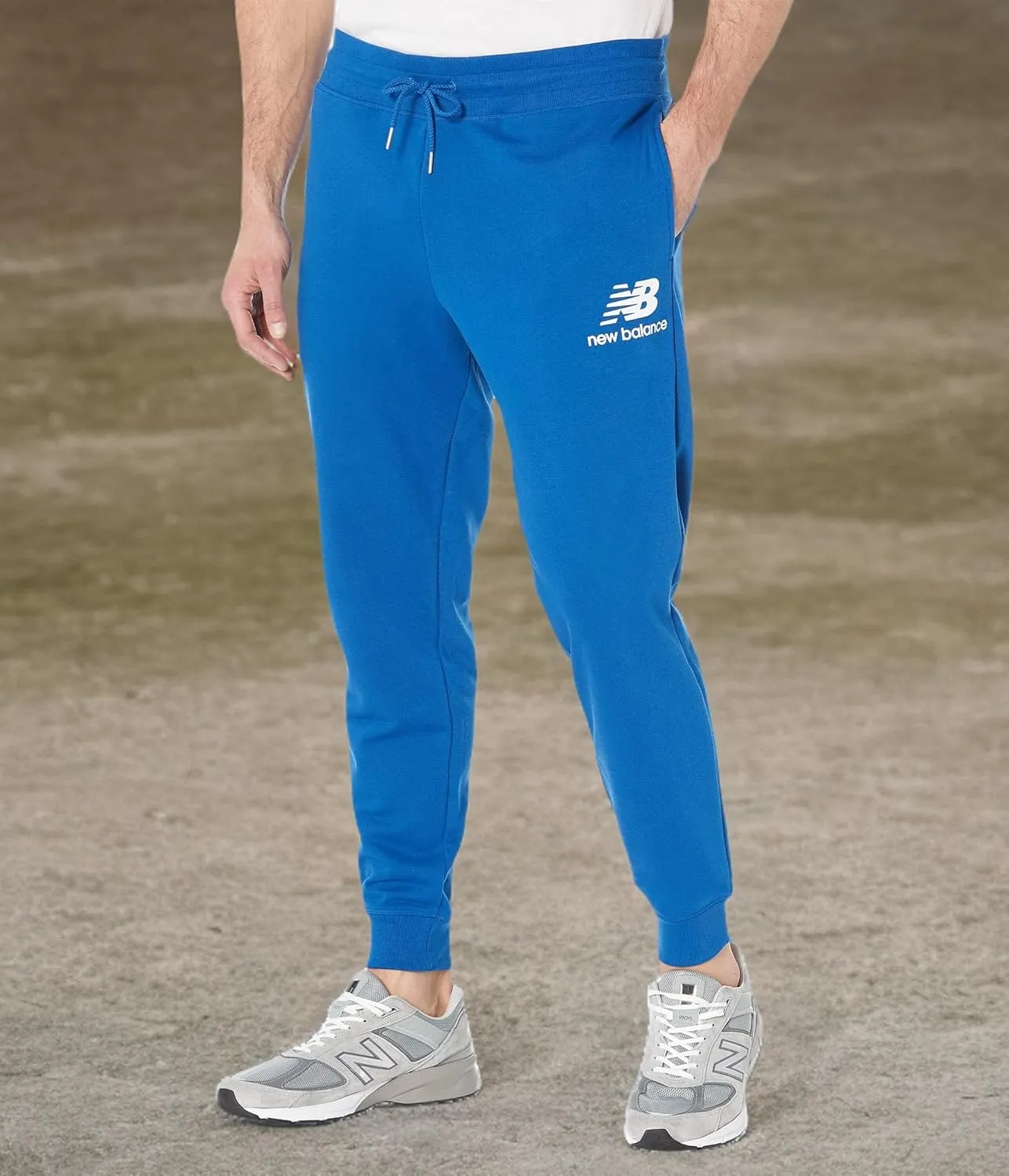 New Balance Men's NB Essentials Stacked Logo Sweatpant