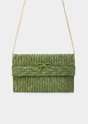 NEW SAMI CLUTCH STRAW BOW