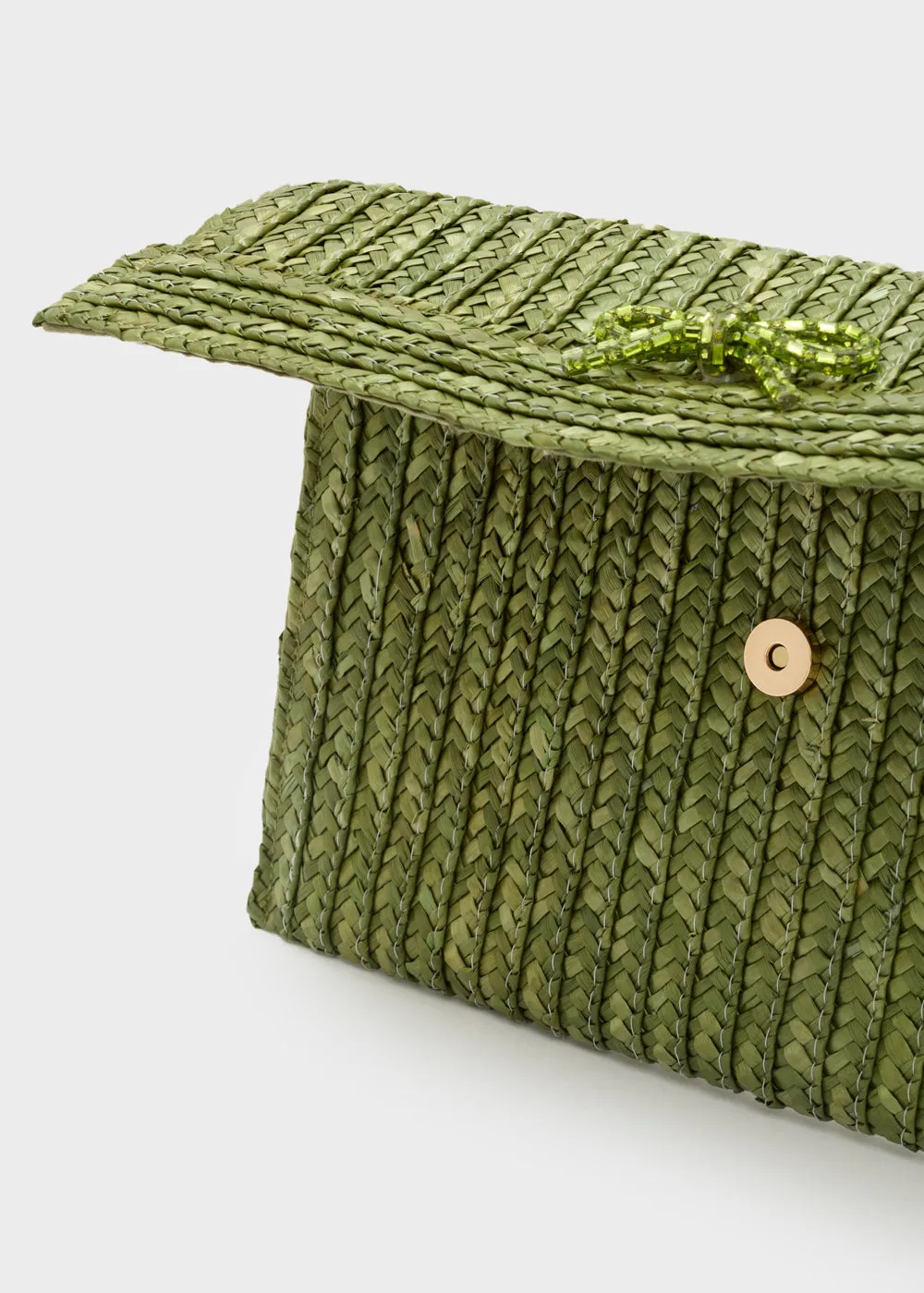 NEW SAMI CLUTCH STRAW BOW
