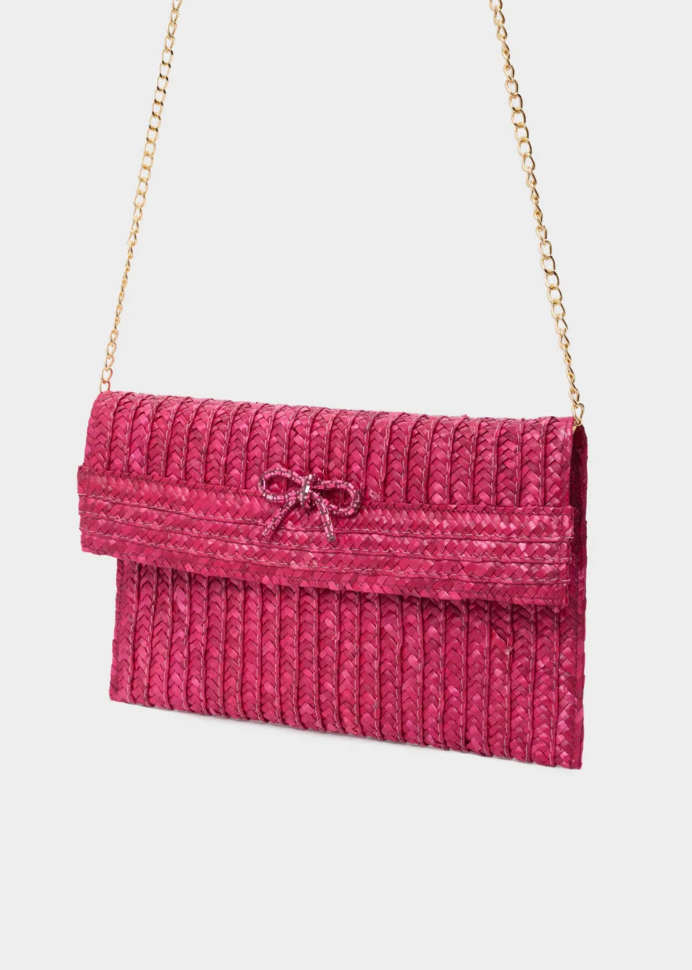 NEW SAMI CLUTCH STRAW BOW