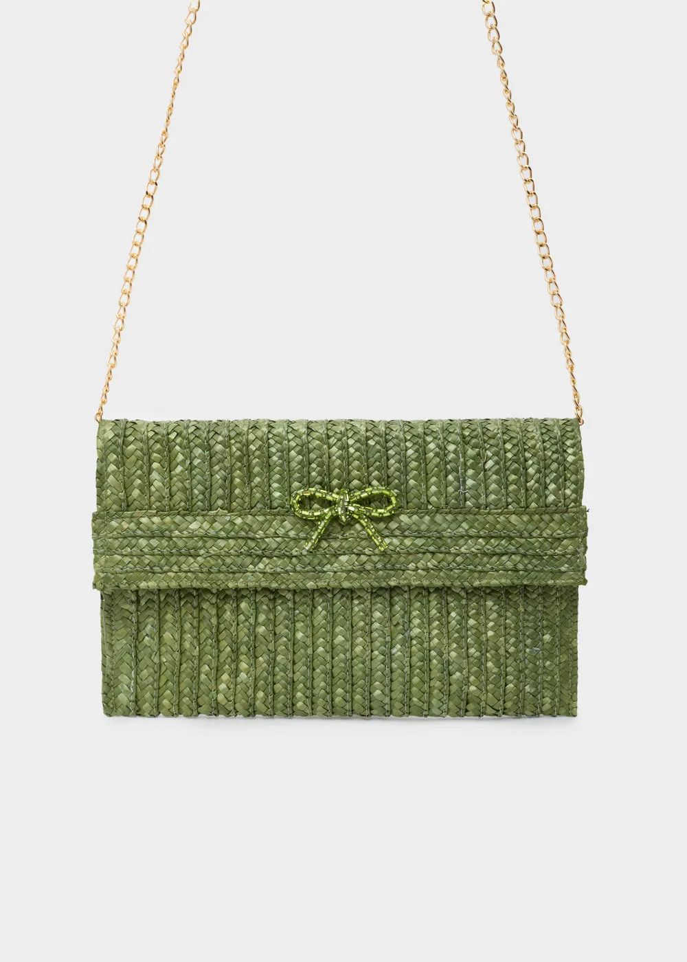 NEW SAMI CLUTCH STRAW BOW