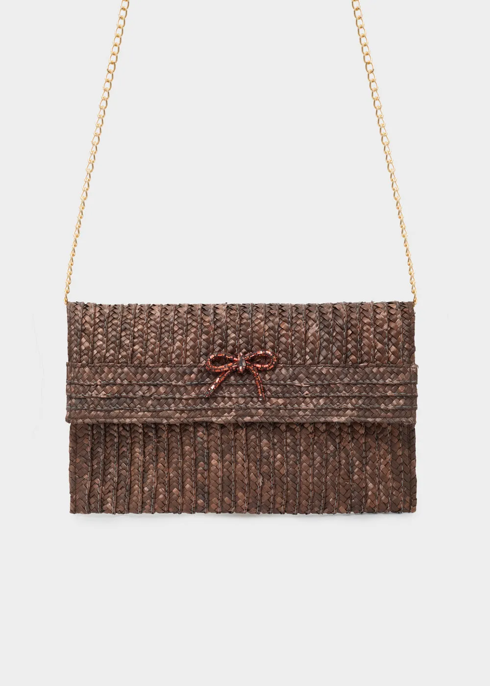 NEW SAMI CLUTCH STRAW BOW