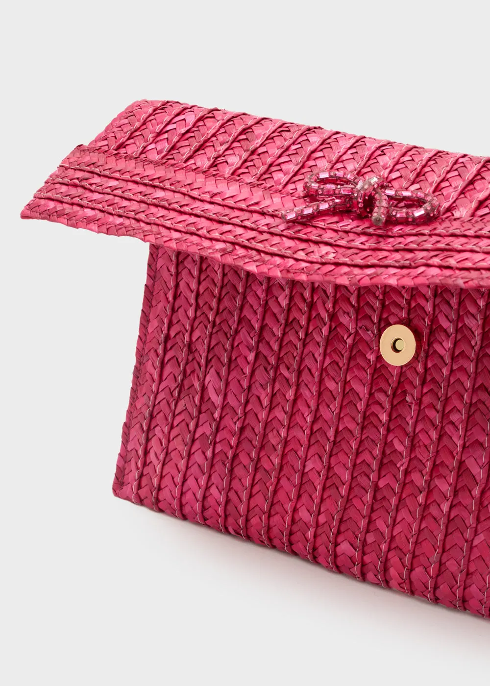 NEW SAMI CLUTCH STRAW BOW