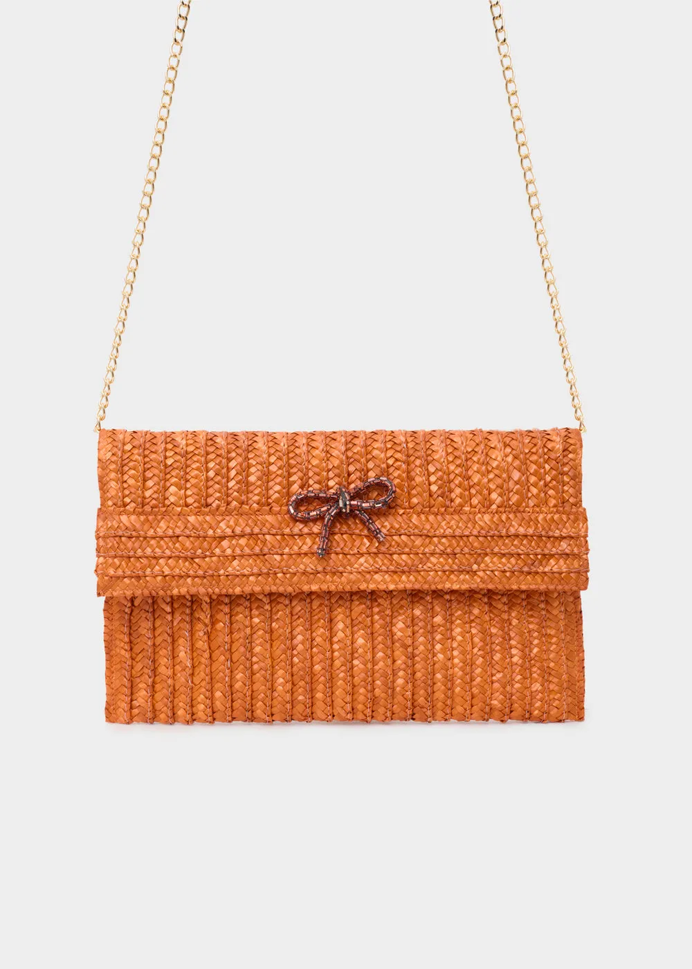 NEW SAMI CLUTCH STRAW BOW