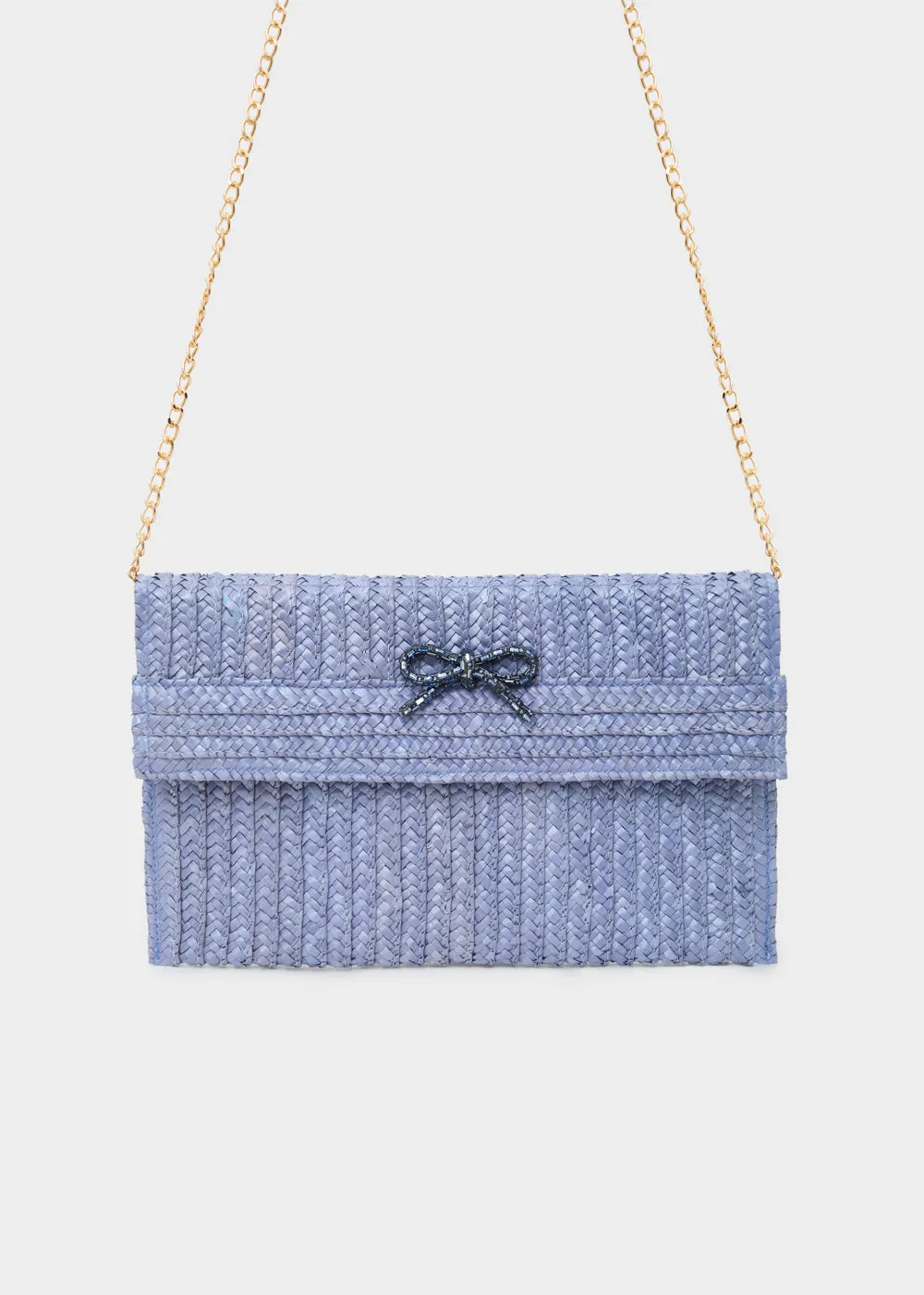 NEW SAMI CLUTCH STRAW BOW