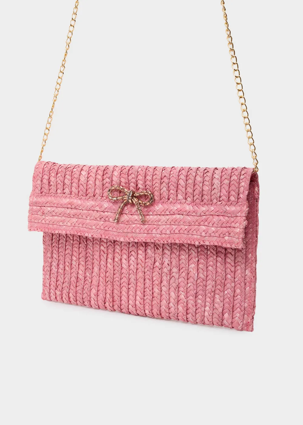NEW SAMI CLUTCH STRAW BOW