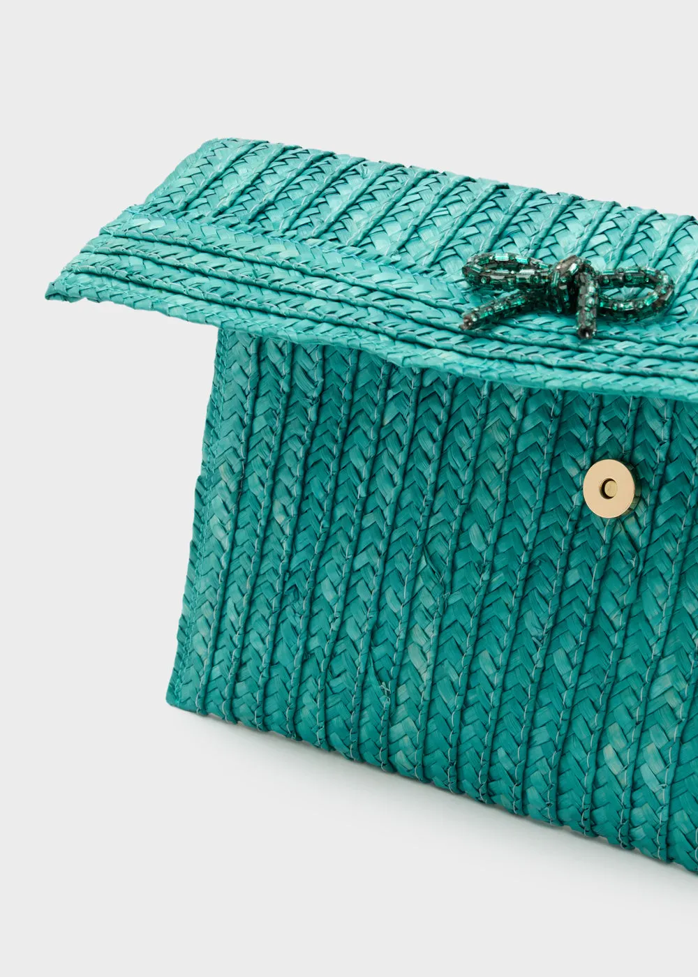 NEW SAMI CLUTCH STRAW BOW