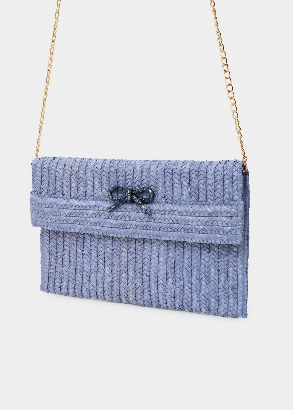 NEW SAMI CLUTCH STRAW BOW