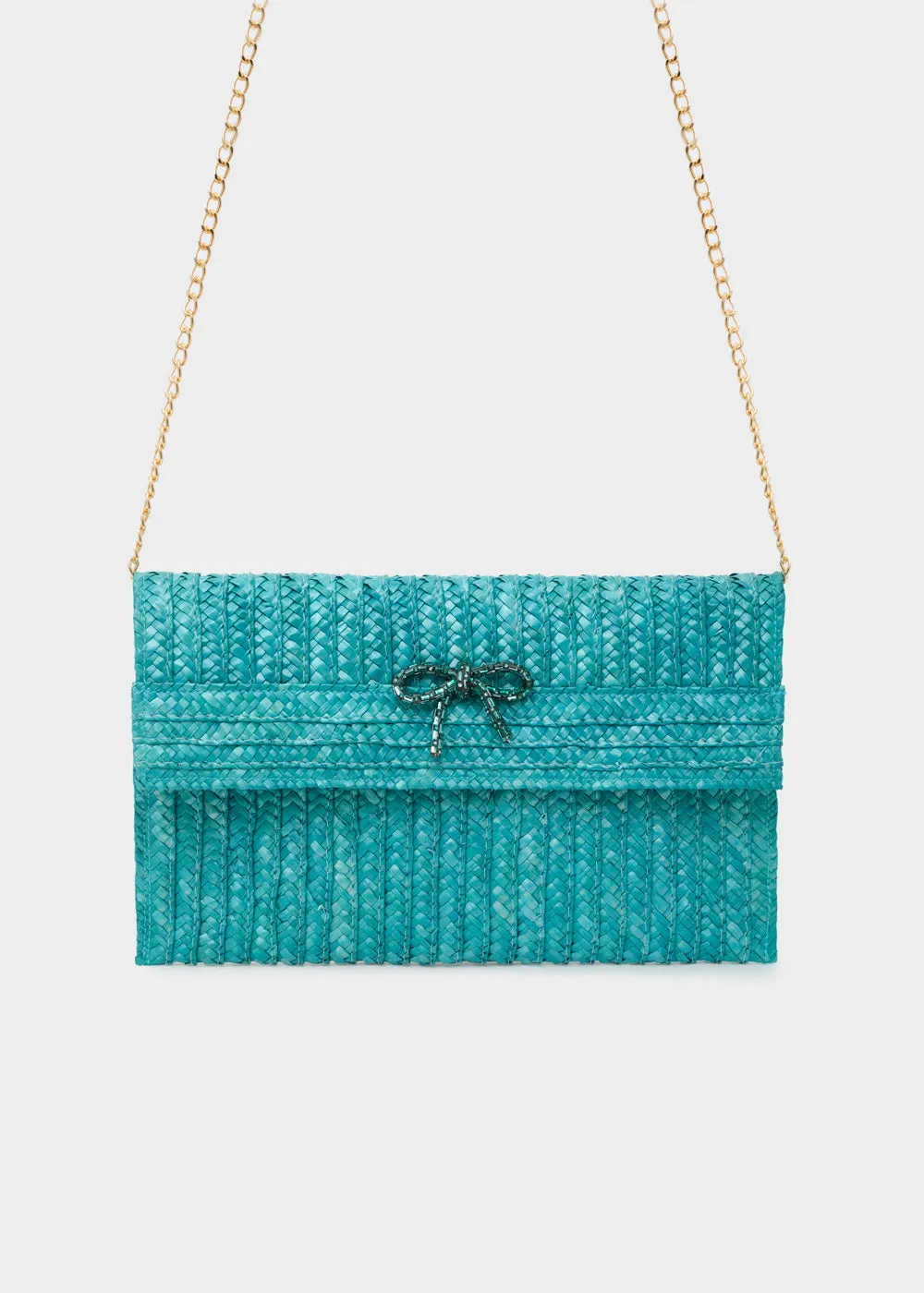 NEW SAMI CLUTCH STRAW BOW