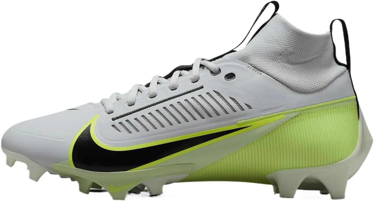 Nike Vapor Edge Pro 360 2 Men's Football Cleats (DA5456-004, Pure Platinum/Vapor Green/Barely Green/Black) Size 10.5