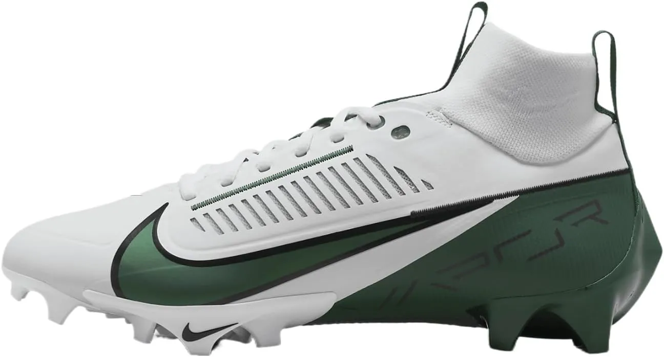 Nike Vapor Edge Pro 360 2 (Team Bank) Men's Football Cleats (FQ4044-101, White/Black/Fir) Size 14