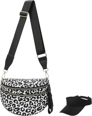Nuvore Crossbody Bag, Checkered Crossbody Bags for Women, Stylish & Practical Comfort Bag, with Shoulder Strap & Hat