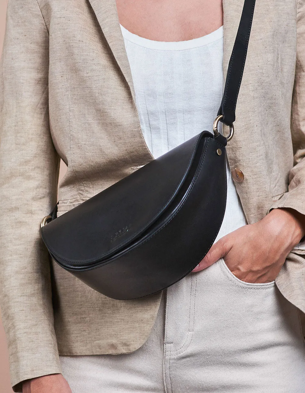 O My Bag Laura - Black / 2 Straps