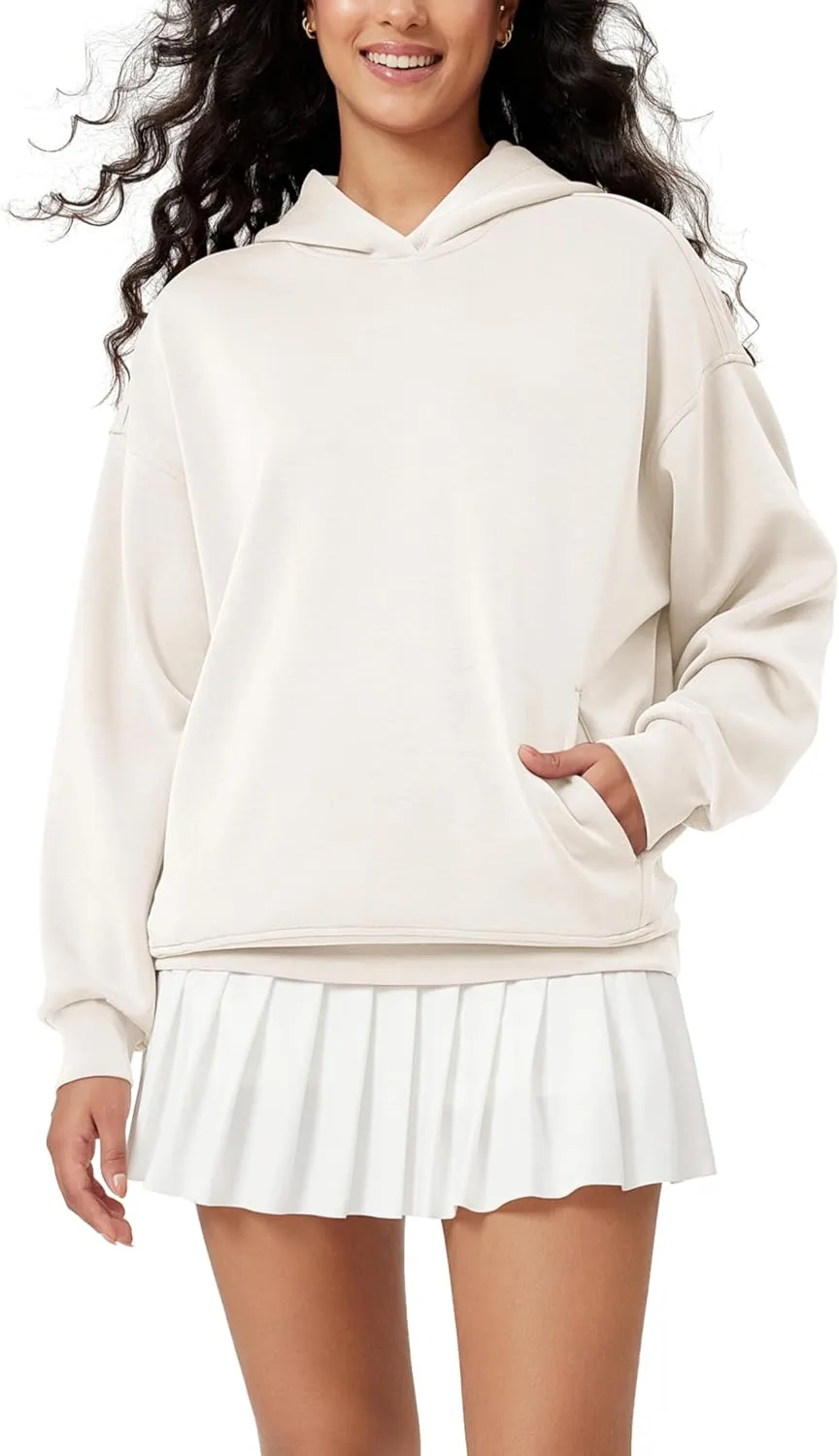 ODODOS Women's Modal Soft Oversized Hoodies Long Sleeve Hooded Sweatshirts Pullover Top with Kangaroo Pocket