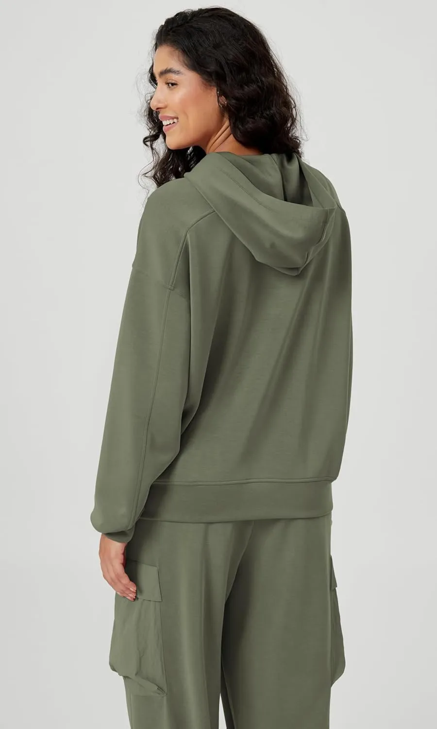 ODODOS Women's Modal Soft Oversized Hoodies Long Sleeve Hooded Sweatshirts Pullover Top with Kangaroo Pocket