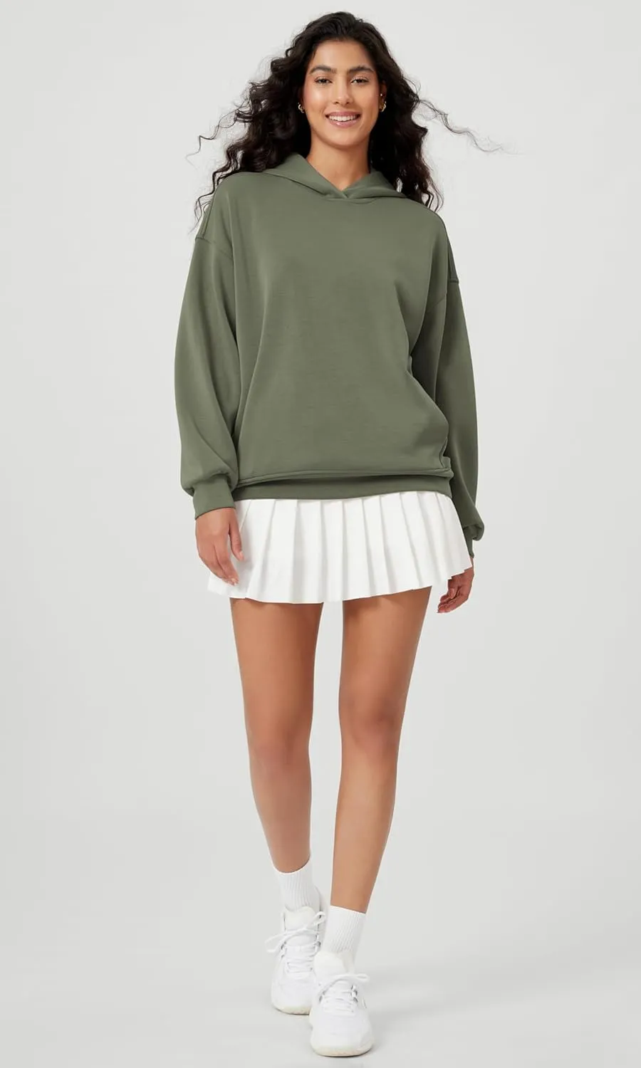 ODODOS Women's Modal Soft Oversized Hoodies Long Sleeve Hooded Sweatshirts Pullover Top with Kangaroo Pocket