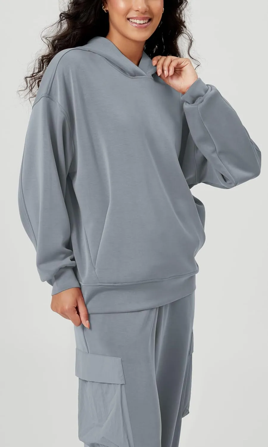 ODODOS Women's Modal Soft Oversized Hoodies Long Sleeve Hooded Sweatshirts Pullover Top with Kangaroo Pocket
