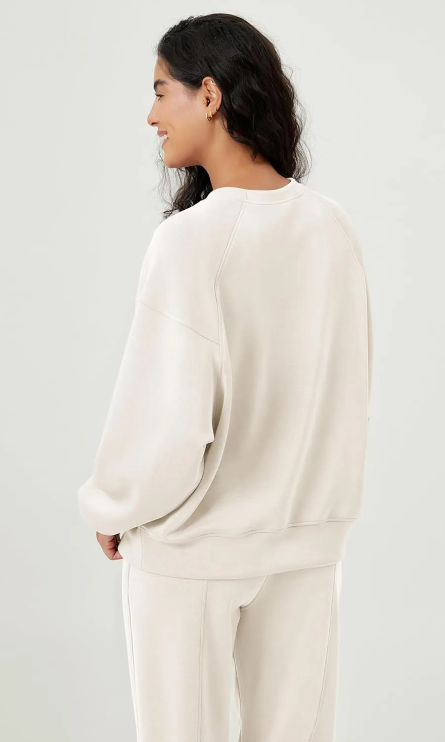 ODODOS Women's Modal Soft Oversized Sweatshirts Raglan Long Sleeve Crew Neck Relaxed Pullover Top