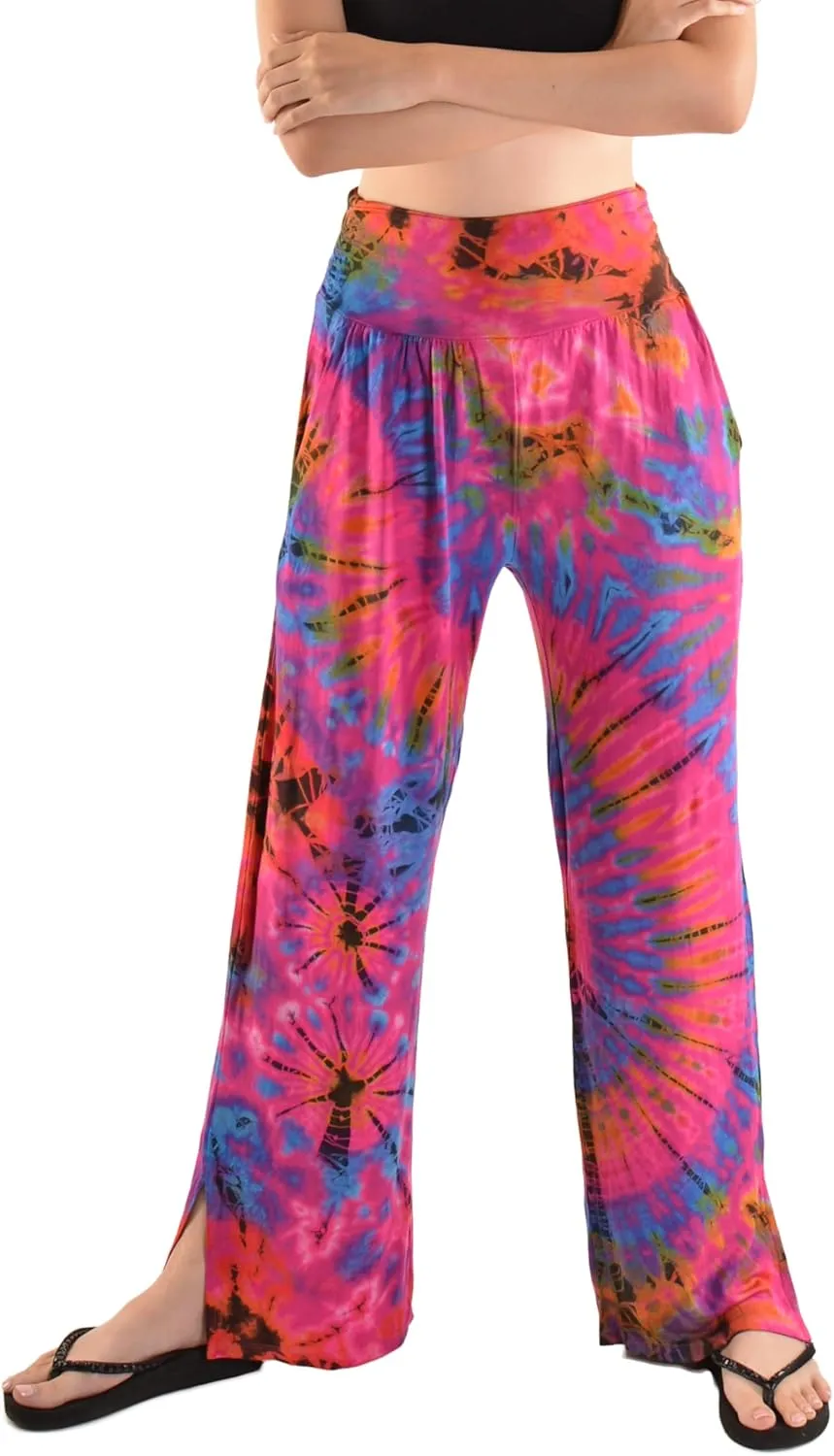 Orient Trail Women's Wide Leg Yoga Pants High Waist Casual Slit Leg Lounge Sweatpants with Pockets Oversized Plus Sizes