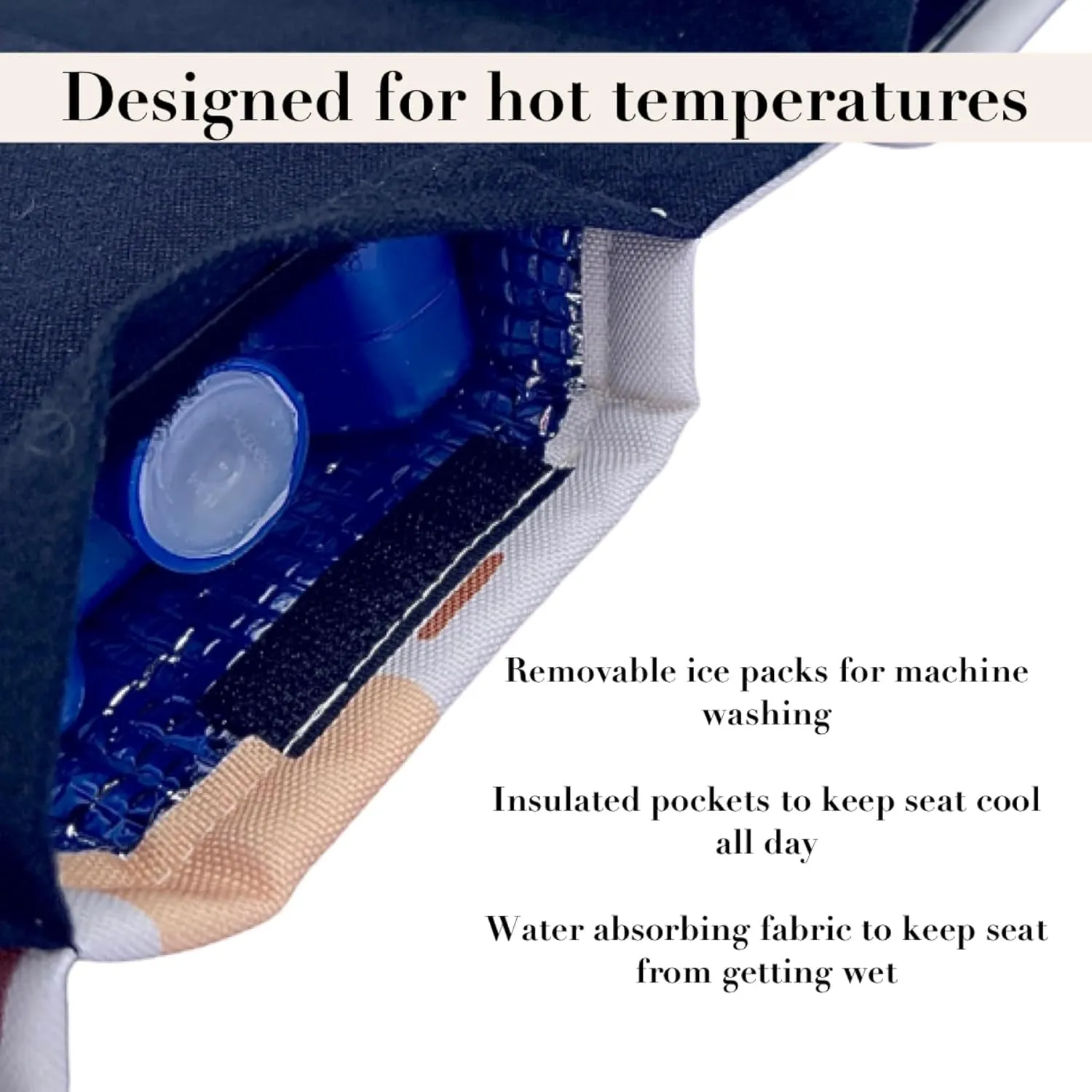 Original Car Seat Cooler Washable Insulated Ice Pack Infant Car Seat Cooling Cushion Mat for Hot Weather Multifunctional Baby Cooling Pad (Neutral Dino)