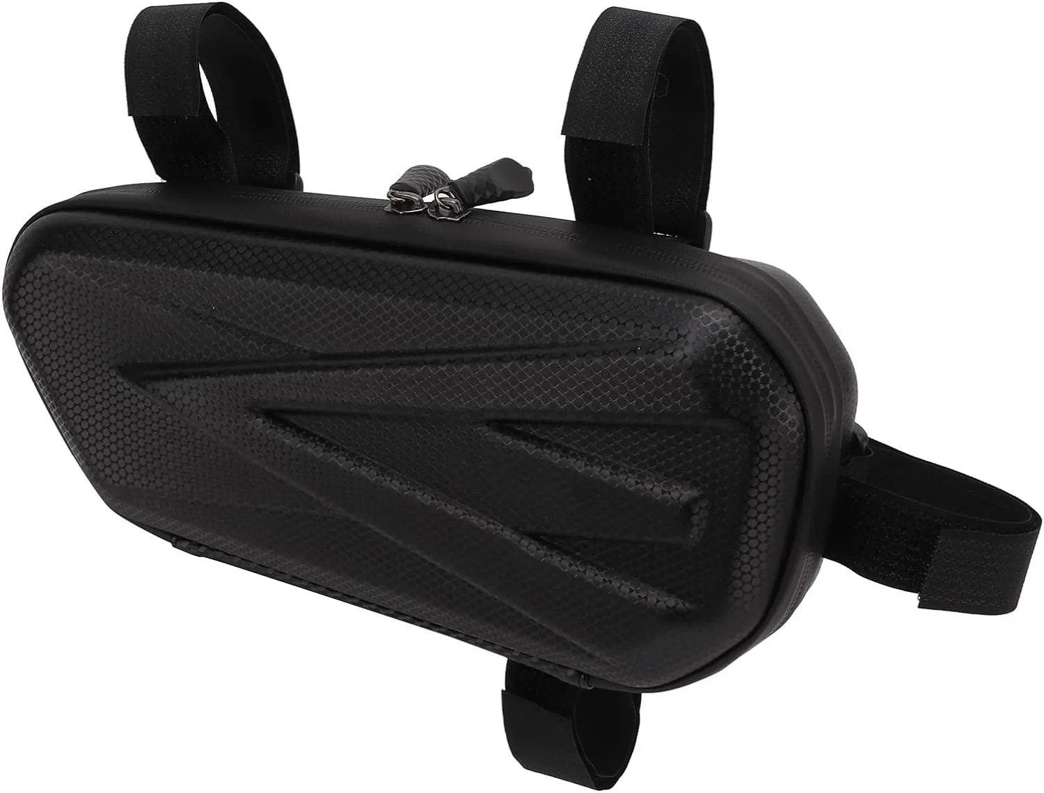 OUKENS Motorcycle Side Bag, EVA Waterproof Triangle Bag with Double Sealing Zipper Fashionable Motorcycle Hard Shell Side Hanging Bag for Motorcycle Bike
