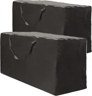 Outdoor Cushion Storage Bag - 2 PCS, 48" Extra Large Opening Waterproof Zippered Patio Cushion Storage Bag - L Size