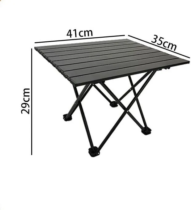 Outdoor Folding Table & Chair Set - Ultra-Light Carbon Steel, X-Brace Stability, 3-Step Quick Setup(Large)