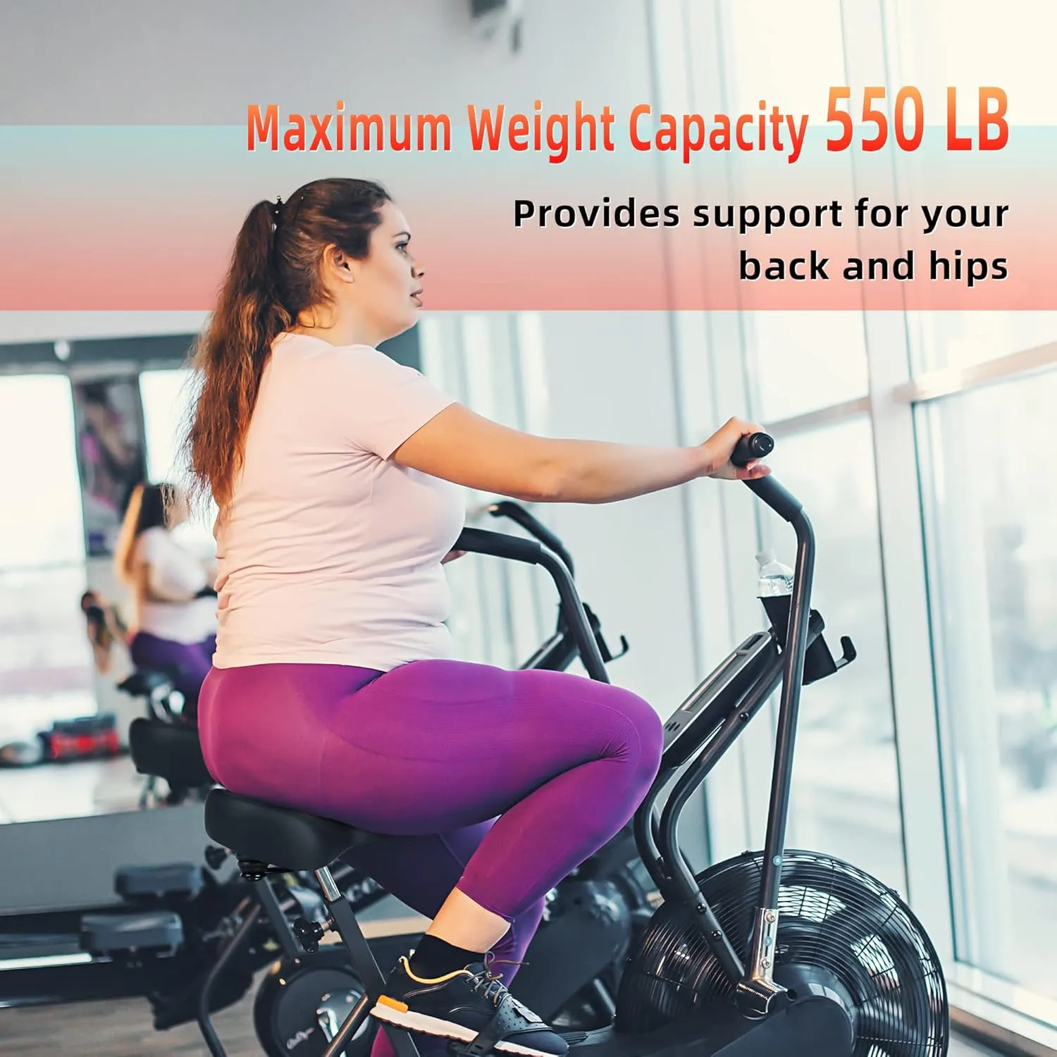 Oversized Bike Seat for Peloton Bike & Bike , Comfort Seat Cushion Compatible with Peloton, Road or Exercise Bikes, Bicycle Wide Saddle Replacement for Men & Women, Accessories for Peloton