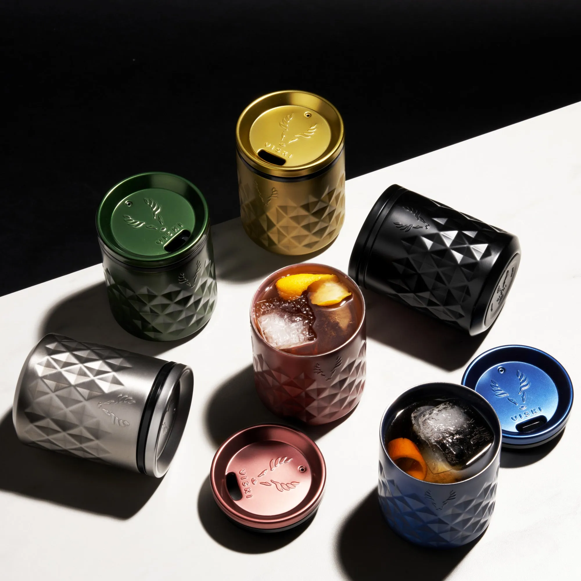 Paragon stainless steel rocks tumbler in gold viski®