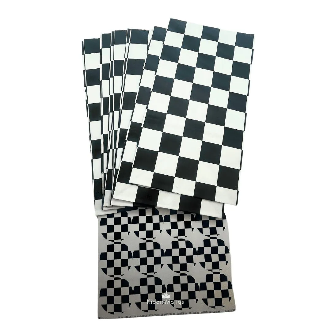 Party Paper Bag 12pc - Checkered