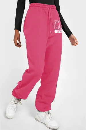 Pink Graphic Joggers