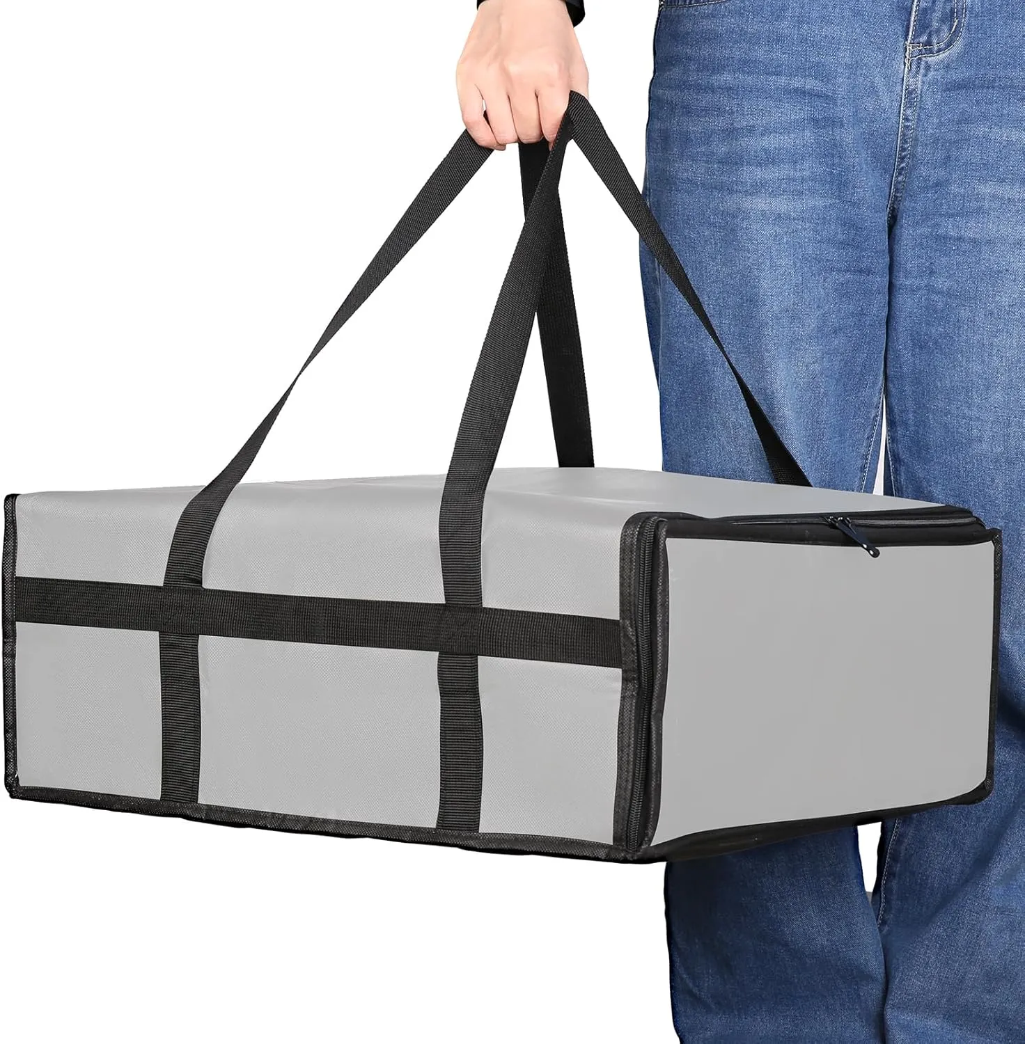 Pizza Carrier Insulated Bags Large for Deliveries, Insulated Pizza Carrier Delivery Bag 20x20 inches Food Bag for Personal and Professional Use