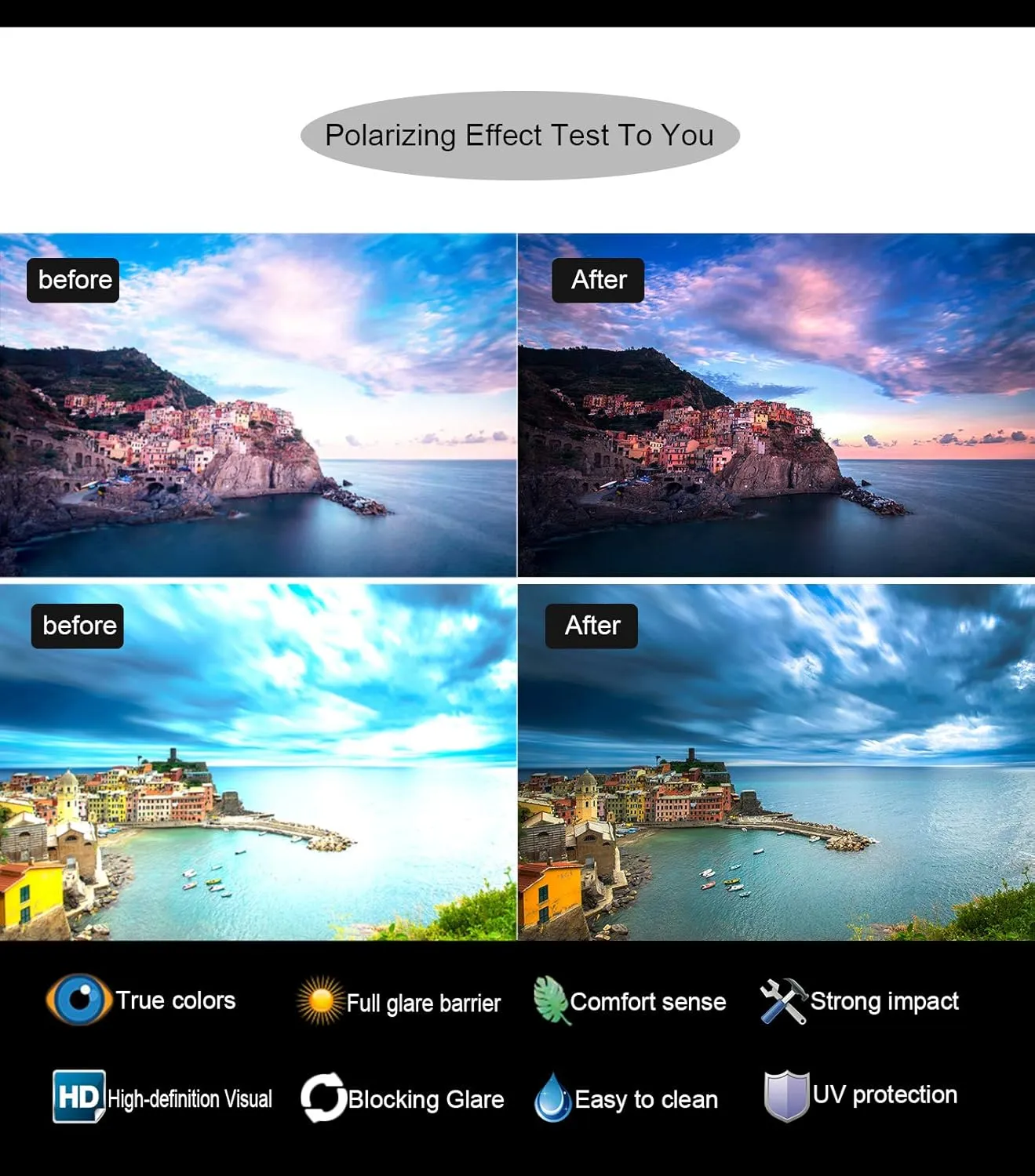 Polarized Lenses Replacement for Oakley Straight Jacket 1999 100% UV Protection-Variety Colors
