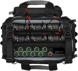 Porta Brace AO-1.5SILENTSHQP Lightweight and Silent Audio Organizer Case with Strap, Harness, Cover and Pouches