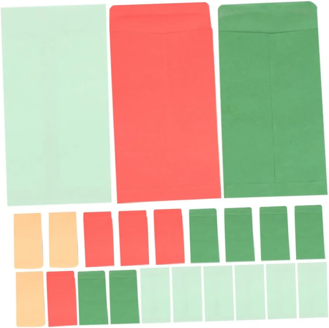 Portable Cash Envelopes Set 50 Pcs Money Organizer for Budgeting Small Pouches for Cash Coins Keys Jewelry Storage