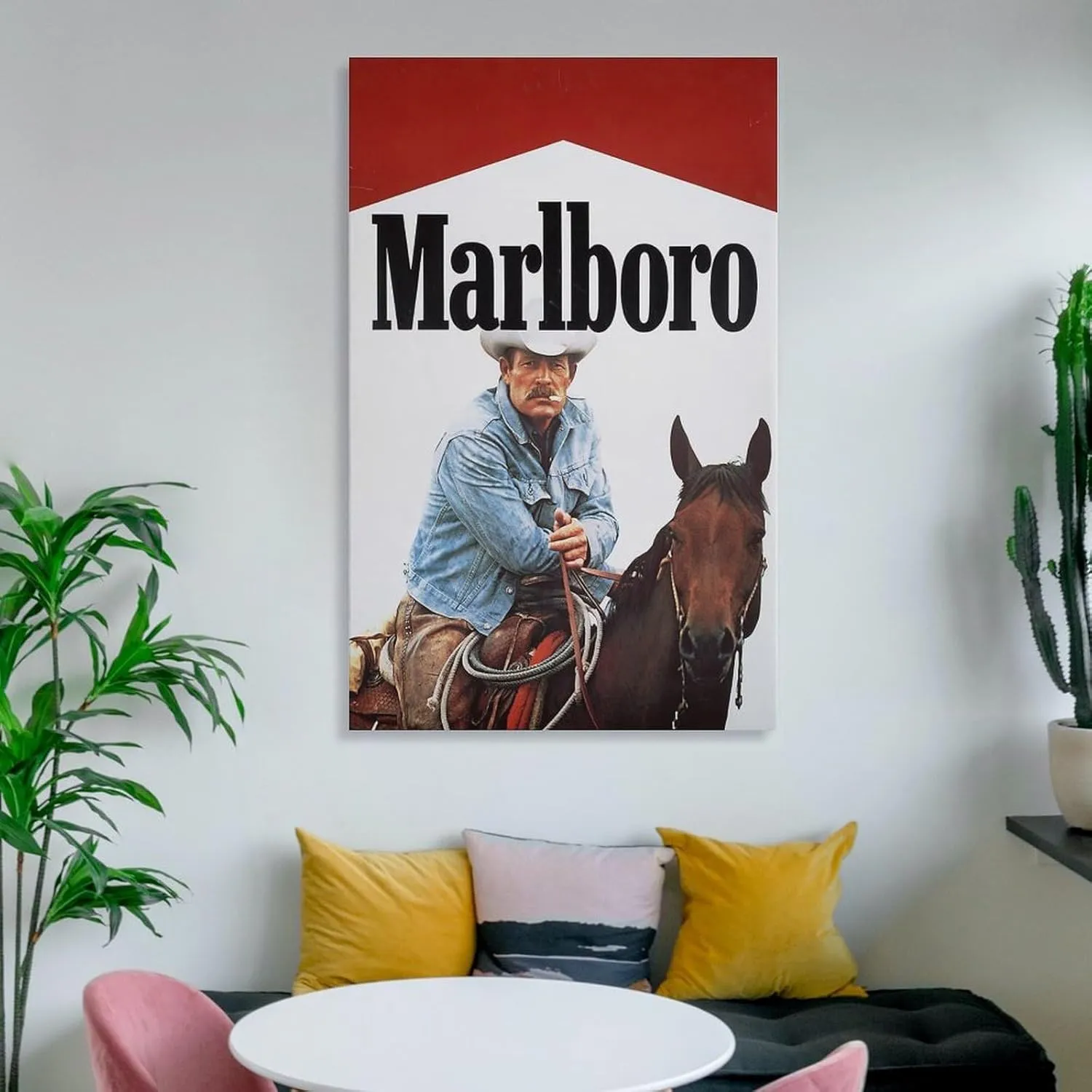 Posters & Prints Marlboros Western Cowboy Vintage Poster Wall Art Living Painting 12x18inch(30x45cm)
