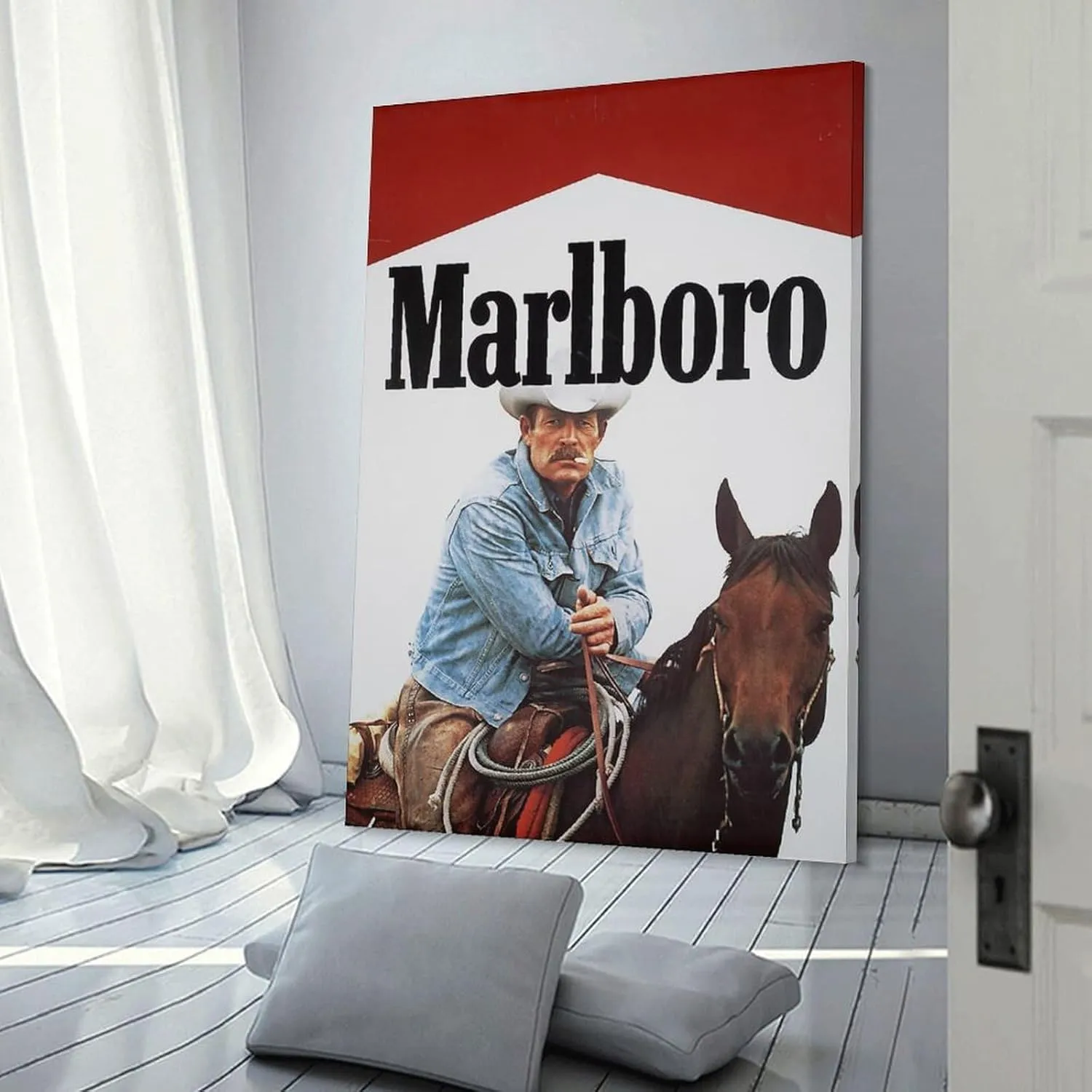 Posters & Prints Marlboros Western Cowboy Vintage Poster Wall Art Living Painting 12x18inch(30x45cm)