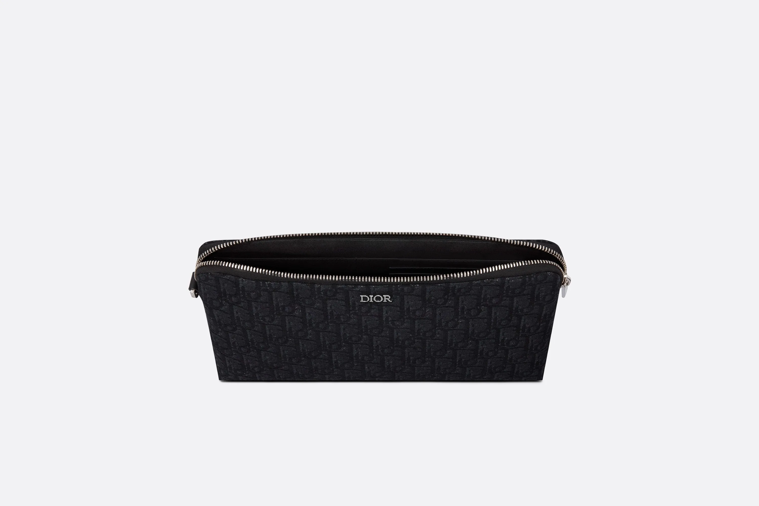 Pouch • Black Dior Oblique Jacquard