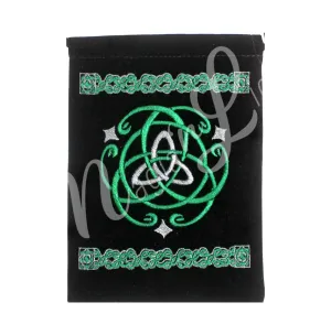 Pouch Black Velvet Triquetra 5 X 7″