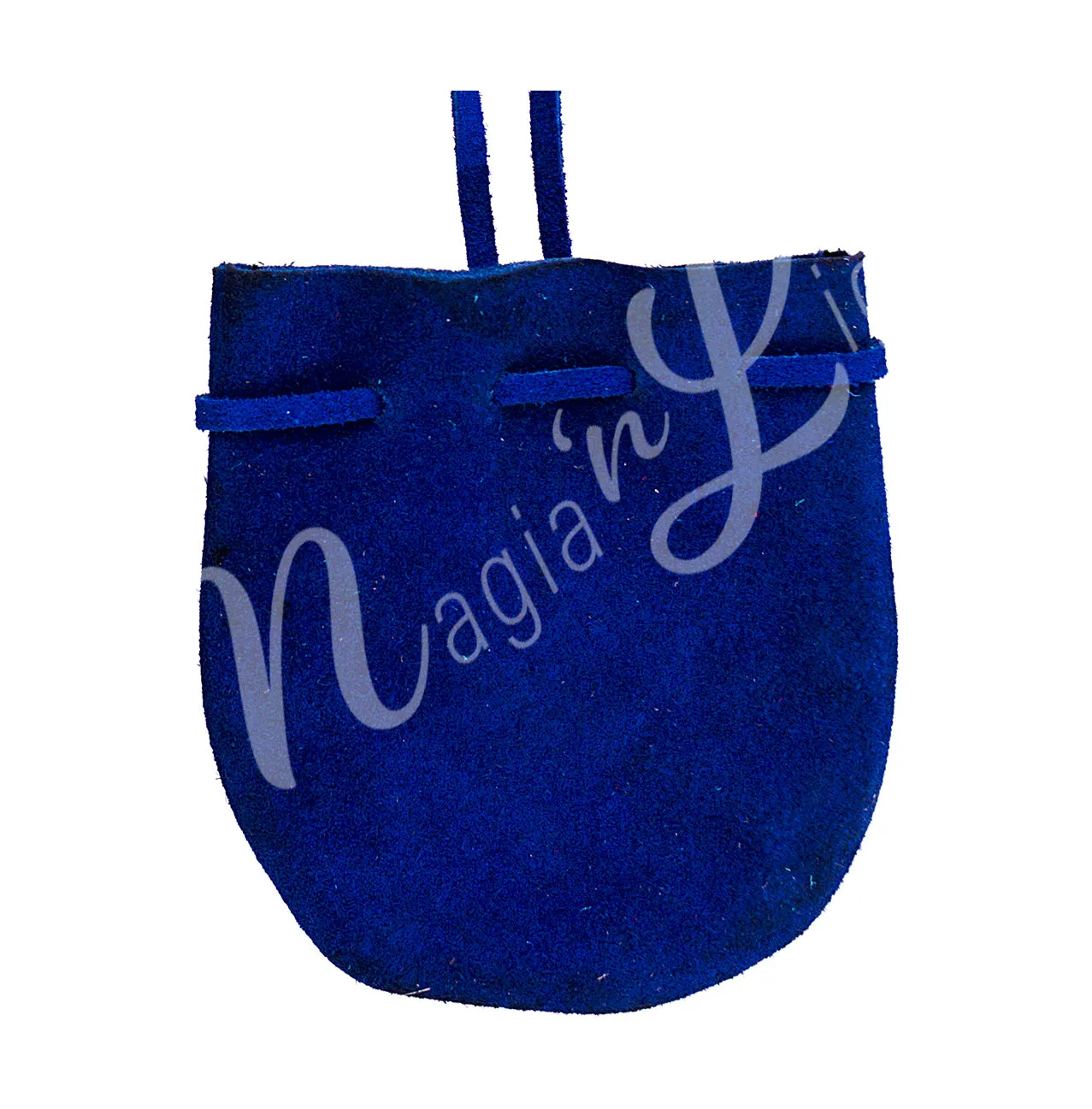 Pouch Suede Rounded with Strap 3.25 X 2.75″