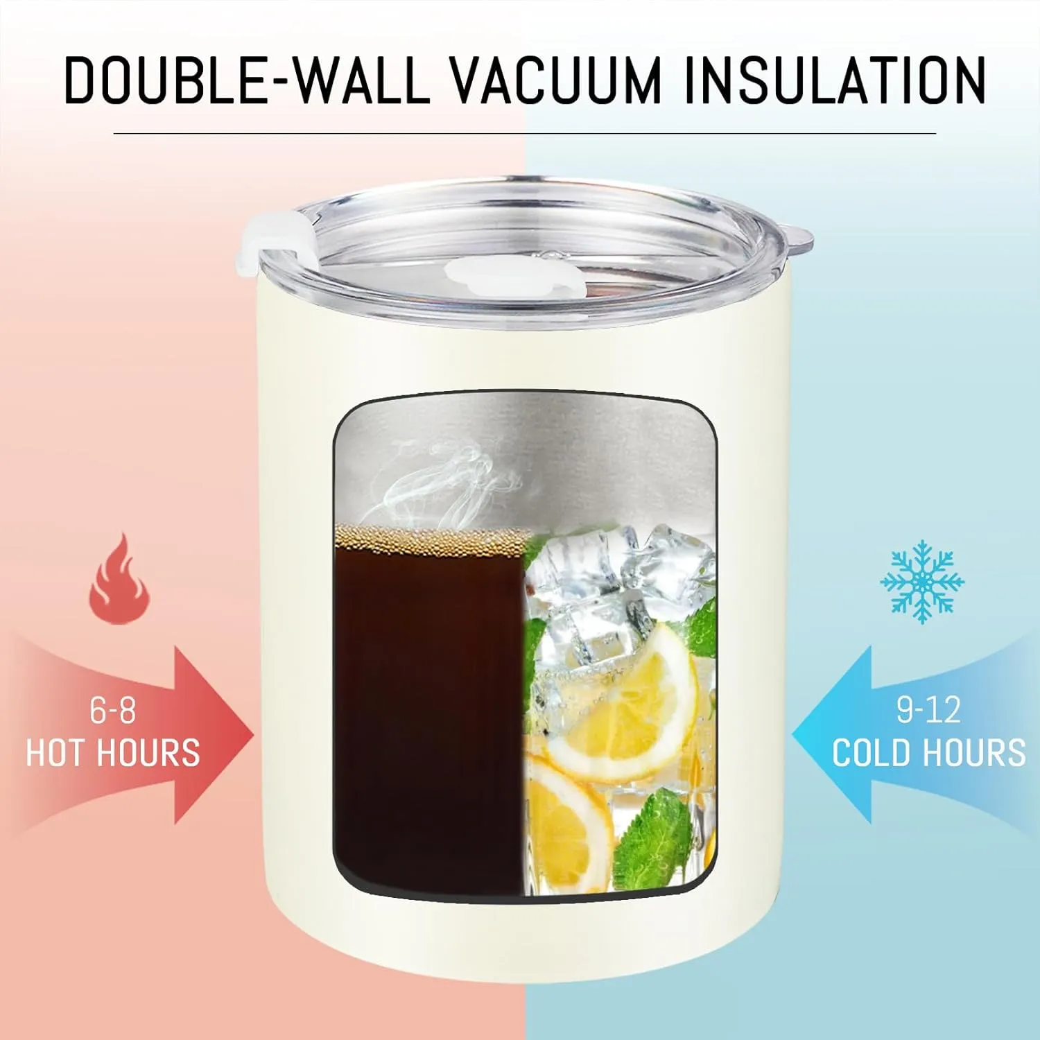 Puraville 4 Pack 12 oz Insulated Tumbler with Lid and Straw, Stainless Steel Double Walled Coffee Cup with Lid set of 4, Vacuum Reusable Leak Proof Travel Coffee Mug for Multiple Occasions