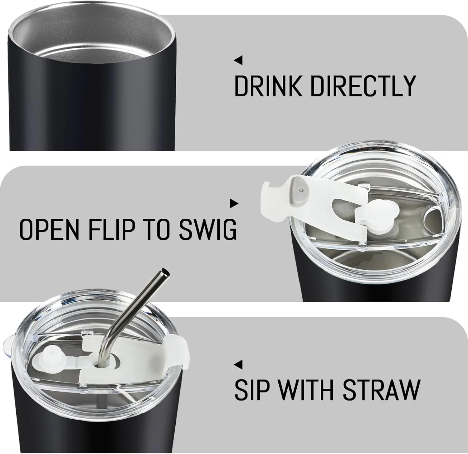 Puraville 4 Pack 12 oz Insulated Tumbler with Lid and Straw, Stainless Steel Double Walled Coffee Cup with Lid set of 4, Vacuum Reusable Leak Proof Travel Coffee Mug for Multiple Occasions