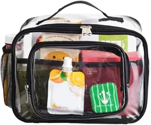 PVC Multi-Purpose Clear Travel Makeup Bag Cosmetic Organizer Case Bathroom Storage Bag Picnic bag Handheld Webbing Bag Large