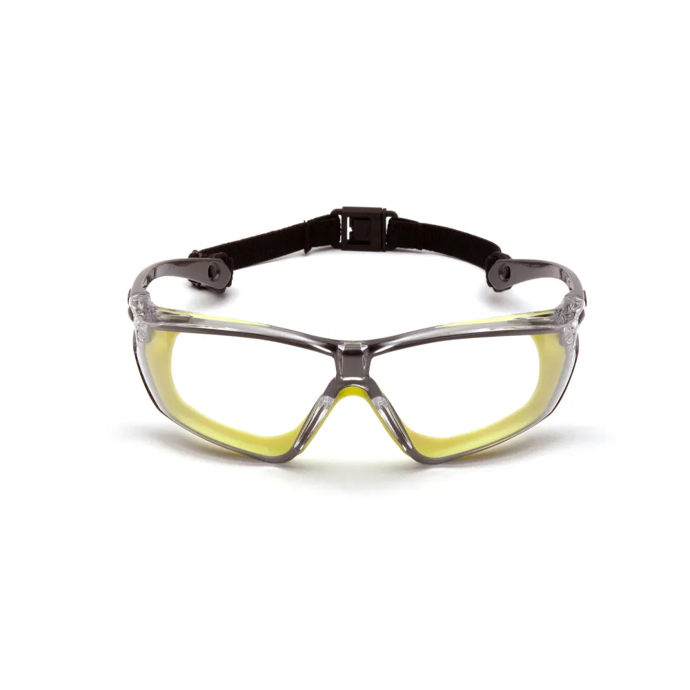 Pyramex® Crossovr Rubber Gasket Frame Safety Glasses - H2X Anti-fog