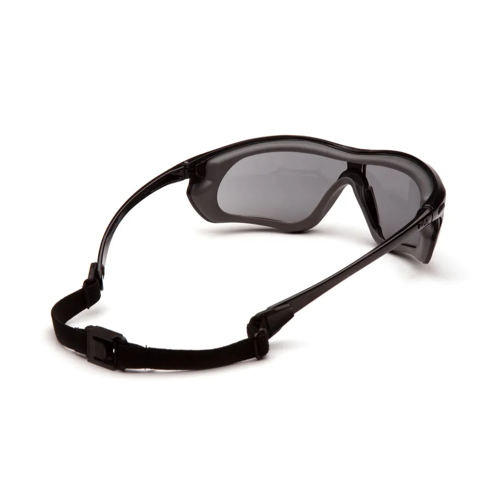 Pyramex® Crossovr Rubber Gasket Frame Safety Glasses - H2X Anti-fog